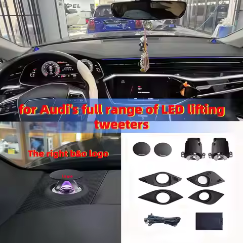For Audi A4 A5 A6 A7 Q5 Q7 Q8 B9 C8 Lifting Tweeter Speaker 32-Color LED Electric Treble Horn Stylis