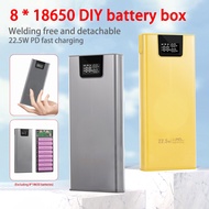 DIY Power Bank Case Kits Fast Charging For 8*18650 External Battery Holder Boxes (Battery not included)