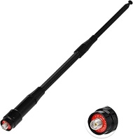 Bingfu 136-174MHz 400-470MHz UHF VHF Ham Radio Antenna - Handheld Radio Soft Whip Telescopic Antenna