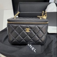 Chanel Vanity Case Black 黑色金球長盒子🖤