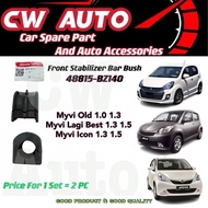 1Pair=2PC Stabilizer Bar Bush MYVI 1.0,1.3,1.5 Lagi Best Icon Front Perodua Parts 48815-BZ140