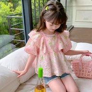 Girl Cheongsam Blouse Pants CNY2025 女童套裝2025新款旗袍 Cotton Premium 新年衣服2025 Kids Tang Suit