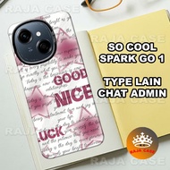 HP (RC8) Case Tecno Spark Go1hp/ Cute Girl Motif Tecno Spark Go1 hologram case Tecno Spark Go1/case 