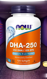 น้ำมันปลาโอเมก้า 3 / Omega 3 Fish Oil DHA-250 / DHA-500 by NOW FOODS