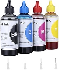 Inkjet Printer Refill Ink Dye Bottles Kit for LC201 LC203 LC20E Refillable Ink Cartridges or CISS, f