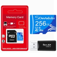 SomnAmbulist Micro SD Card 32GB 64GB 128GB 256GB High Speed Memory Card U3 A2 V30 Class10 TF Card For Drone Surveillance Equipment Audio PC