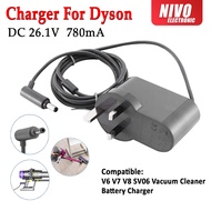 26.1V Charger for Dyson V6 V7 V8 SV06 SV07 SV09 Vacuums Cleaner Battery Charger Lead 3 Pin UK