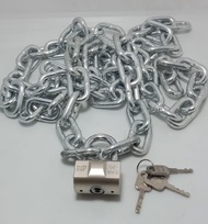 Harga Hemat Rantai Besi Set Gembok / Rantai Besi Kapal + Gembok 70mm Dan 40mm / Rantai Gembok / Rant