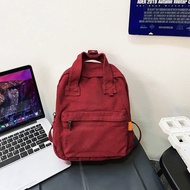 ญี่ปุ่นซักผ้าผ้าใบกระเป๋าเป้สะพายหลังหญิงที่เรียบง่ายที่เดินทางมาพักผ่อนนักศึกษาวิทยาลัยกระเป๋านักเรียนหญิง Backpack4.1ขนาดเล็ก