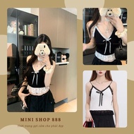 Mini shop 888 French Vest for women, youthful style, short lace H487