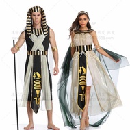Couple Halloween Greek God Cosplay Costume Egyptian Pharaoh Costume Ancient Greek Queen Robe