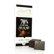 HITAM Lindt Excellence Dark Chocolate Chocolate Black Mint Orange Milk Sea Salt - 70% Cocoa