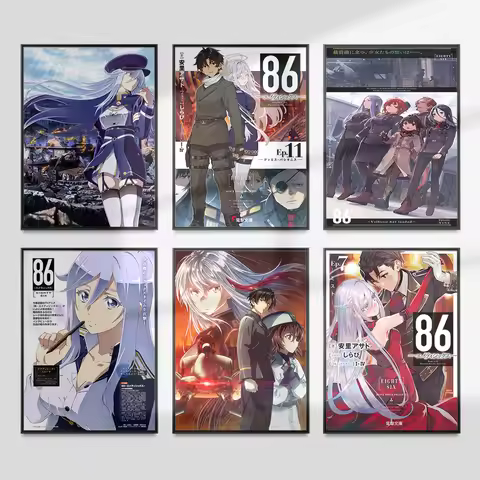 86 Eighty Six Japanese Anime Art Print Poster Manga Character Canvas Painting Cartoon Role Wall Pict