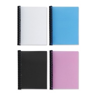 [White Shop] 20-Hole Clip A5-Hole Minimalist Style PP Thin Plate Hole 20-Hole 20-Hole Binder Lightwe