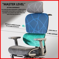 △ ◭ ♈ INPLAY EF100-G Ergonomic Chair Adjustable Breathable Design Long Sitting Comfort With Foot Re