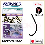 Mata Kail Owner Micro Tanago Hook New Half Moon 16596 Original Japan