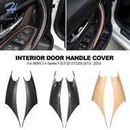 Huankai 1Pc Car Interior Door Handle Pull Protective Cover ABS Left Right For BMW 3 4 Series F30 F35 GT320li 2013 - 2019