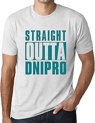 Men's Graphic T-Shirt Straight Outta Dnipro Eco-Friendly Limited Edition Short Sleeve Tee-Shirt Vint