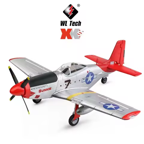 WLtoys XK A280 RC Plane 2.4G 4CH 3D6G Mode Aircraft P51 Fighter Simulator with LED Searchlight RC Ai