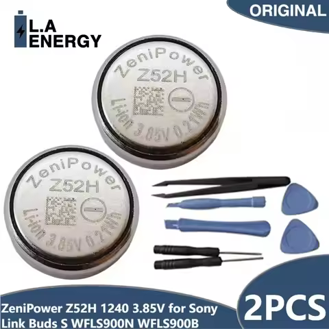 2PCS Original New ZeniPower Z52H 1240 3.85V for Sony Link Buds S WFLS900N WFLS900B Headphones Replac