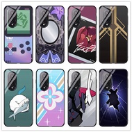 For Oppo A98 5g/ A79 5g Anime Cartoon Honkai Star Rail Character phone case Tingyun Qingque Kafka DanHeng Himeko March 7th Tempered glass backing Hard Phone Case Casing Back Cover DIY Photo Gift