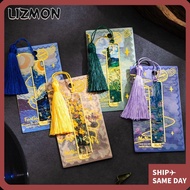 LIZMON Reading Book Clip, Hollow Metal Metal Bookmark, Multifunctional Sunflower Lotus Oil Painting 