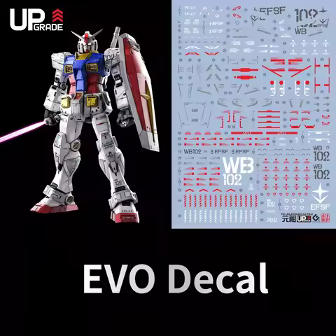 EVO Decal PG-20 for 1/60 PG UNLEASHED RX78-2 Model Kits Fluorescent Stickers for Assembly Model Hobb