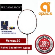 【Apacs Original】Versus 20 Black / Navy / Maroon Raket Badminton Racket (5U &amp; 4U) [FREE String &amp; Grip]