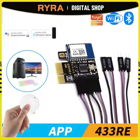 RYRA Tuya Wifi Computer Power Reset Switch PC Port For Destop Computer Tuya App Remote Control Power