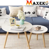 MAXEKO 🕊  E5123 Nordic Style Coffee Table Side Table Table for Living Hall for Café Furniture for AirBnB for Office