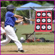 Baseball Pitching Target Baseball Softball Hitting Practice Numbered 9-Hole Pitching Trainers for Hi