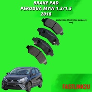 ORIGINAL PERODUA MYVI G3 X H ADVANCE 2018 BRAKE PAD 100% 04465-BZ230