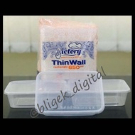 (RETAIL) ThinWall Rectangle 650 ML Plastic Container/ Food Box 650 VICTORYML