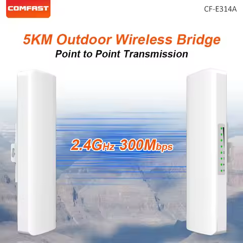 COMFAST 2.4G Outdoor Wifi Bridge 300Mbps Long Range Wireless Bridge Point to Point Outdoor CPE IP65 