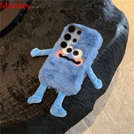 3D Cute Plush Doll Soft Phone Case For OPPO Reno 12 11 10 8 7 6 5 2 12F 11F 8Z 8T 7Z 6Z 2Z 2F Winter