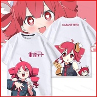 [NS1] T-shirt Cute Style VOCALOID UTAU Kasane Toto Short Sleeves Japanese Anime Soft Fabric Comforta