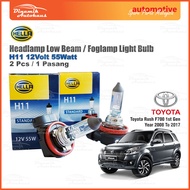 Toyota Rush Year 2008 To 2017 Headlamp Low Beam Foglamp Light Bulb Hella H11 12 Volt 55 Watt (2Pcs)