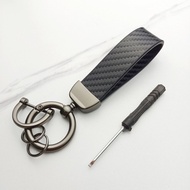 GANTUNGAN KS98 Premium Leather Key Chain Car Motorcycle Key Chain POLOS - POLOS