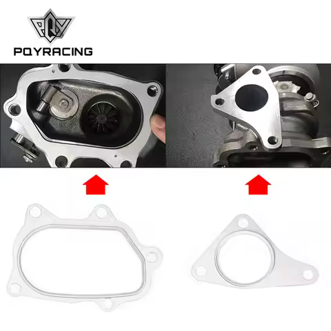 PQY - 1 PIECE For SUBARU TOYOTA EJ20 EJ25 TD04L TD05H TD04 TD05 Turbo Gaskets Down pipe Manifold Gas
