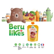 Beru Likes Tomato Pasta Chicken Organic Baby Food For 7 Months Old Plus Stage 2 Weaning (130g)