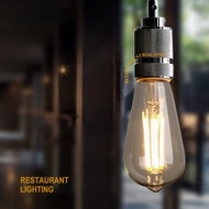 1/2/3/4/6/8 PCS (ST64) LED Filament Bulb, 4W/8W, E27 Base, Non-Dimmable, Vintage Style, 2700K Warm W