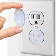 5/10/20/30pcs Transparent Outlet Covers, Plastic Outlet Plugs, Electrical Socket Safety Protectors, 