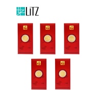LITZ  Red Packets 999 Pure Gold Coin 0.10g AP0020