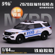 596 1/64 Ford Explorer NYPD Diecast car Car Model Simulation Alloy Diecast Car Children and Boys Col