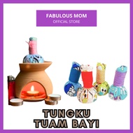 [FABULOUS MOM] Set Tungku Tuam 3 in 1 Burner Baby Tuam Bayi Lilin Herba Pemanas Perut Kembung
