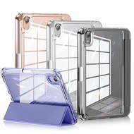 Case For iPad 9th 10th Generation Pro 11 Air 5 Pencil Holder Case for iPad 9 8 7 10.2 Pro 10.5 Air 3 MIni 6 Transparent Cover