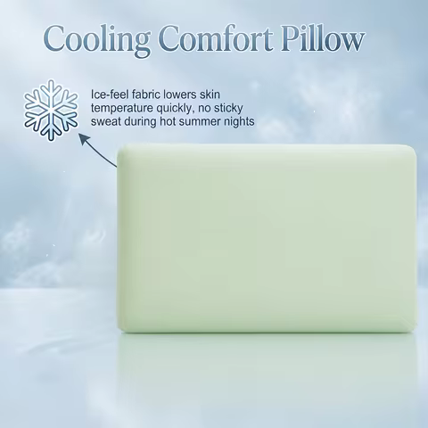 65x35cm Summer Cooling Pillowcase Breathable Air Conditioning Ice Silk Pillow Cover For Hot Sleepers