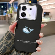 HP MERAH Phone Case For Infinix Zero 30 5G Case Silicone Phone Case Beautiful Pink Whale Pattern Bea