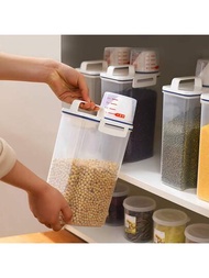 廚房米桶乾糧儲藏箱家庭防潮防蛀蟲穀物儲藏容器，密封防潮儲藏槽-非常適合儲存穀物、堅果和廚房收納