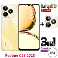 KK Realme C53 2023 3in1 Soft Screen Protector Rear Camera Protective Hydrogel Film For Realme C53 Re
